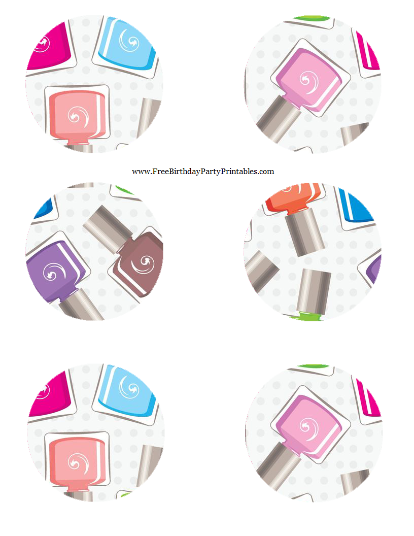 Free Nail Polish Birthday Party Printables